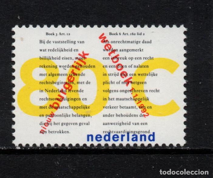 Sellos: HOLANDA 1392** - A&Ntilde;O 1992 - NUEVO CODIGO CIVIL - Foto 1