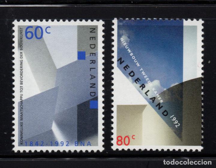 Sellos: HOLANDA 1403/04** - A&Ntilde;O 1992 - ANIVERSARIOS - Foto 1