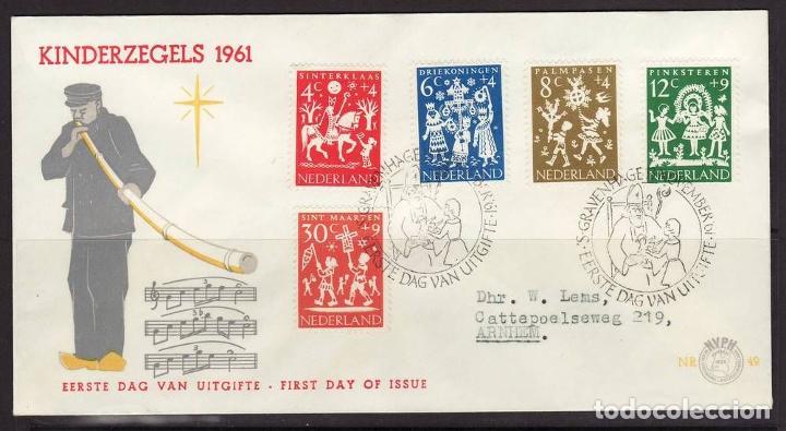 Sellos: Netherlands 1961 Folklore FDC       K.455 - Foto 1