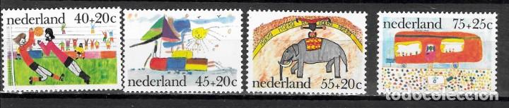 Sellos: HOLANDA N&ordm; 1059 AL 1062 (**) - Foto 1