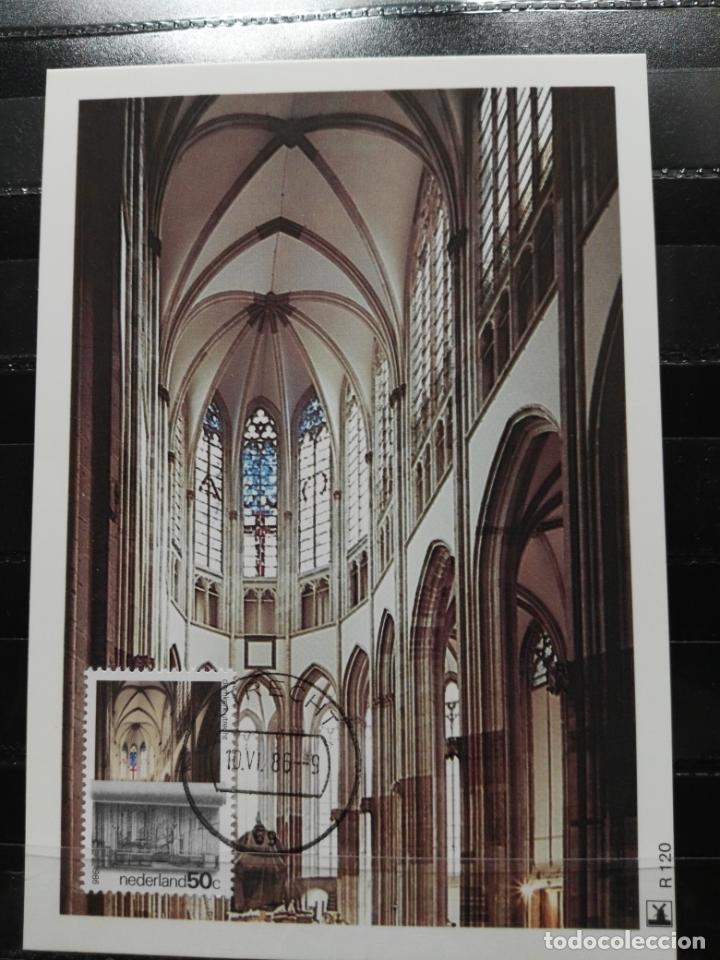 Sellos: HOLANDA. YVERT 1269. EDIFICIOS RELIGIOSOS. RESTAURACION INTERIOR CATEDRAL DE UTRECHT - Foto 1