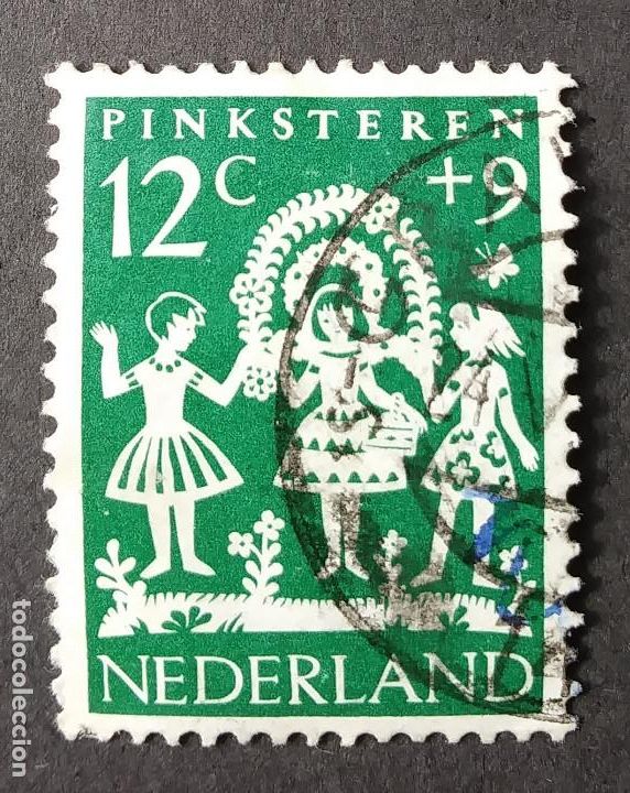 Sellos: 1961 Holanda Protecci&oacute;n a la infancia - Foto 1