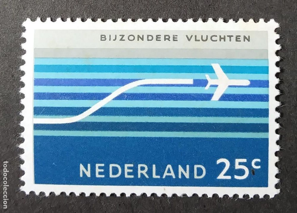 Sellos: 1966 Holanda Correo a&eacute;reo - Foto 1