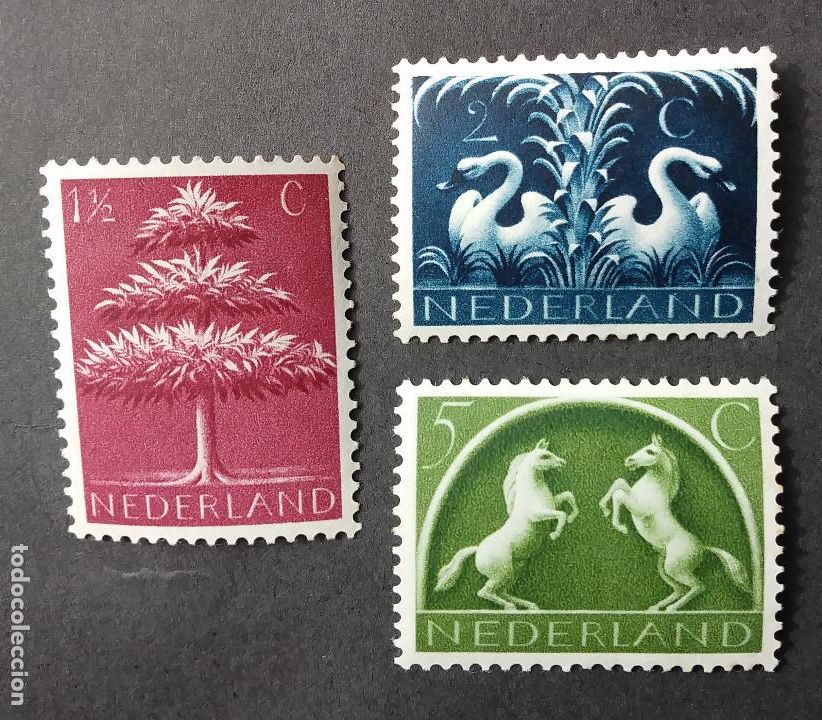 Sellos: 1943 Holanda S&iacute;mbolos germ&aacute;nicos - Foto 1