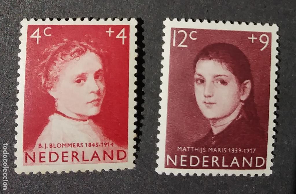 Sellos: 1957 Holanda Protecci&oacute;n a la infancia - Foto 1