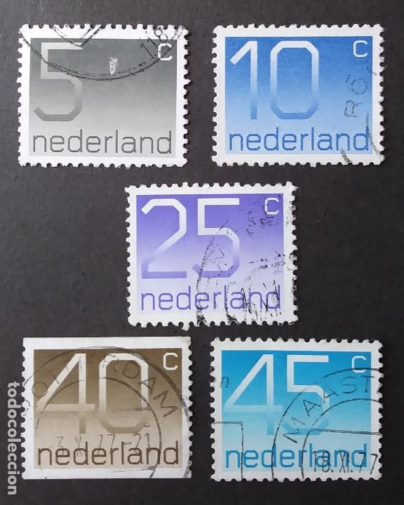 Sellos: Serie completa 1976 Holanda N&uacute;meros - Foto 1