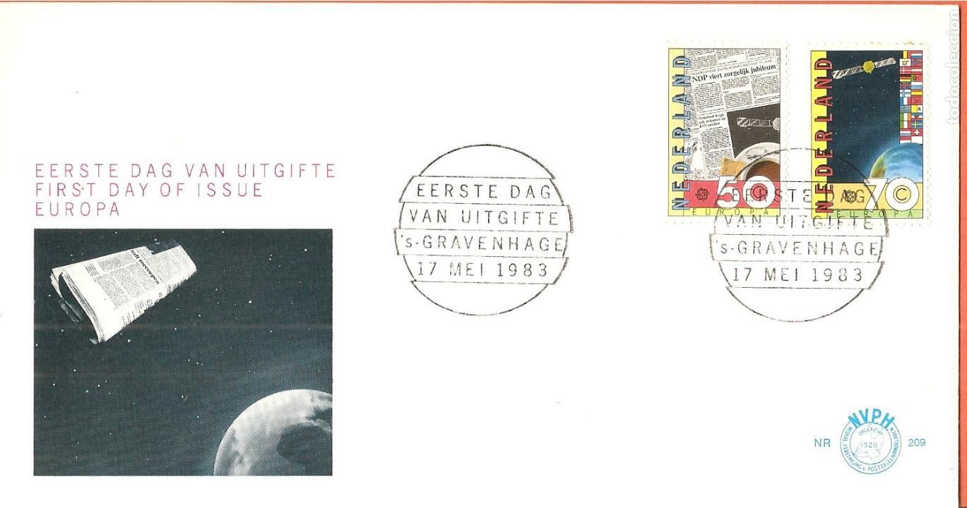 Sellos: SPD -FDC HOLANDA, TEMA EUROPA 1983 - Foto 1