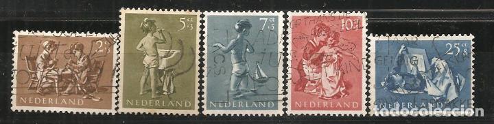 Sellos: HOLANDA, YVERT 626/30, MATASELLADOS - Foto 1