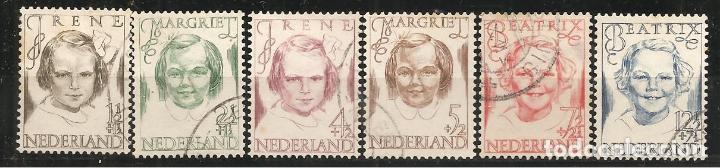 Sellos: HOLANDA, YVERT 451/6, MATASELLADOS - Foto 1