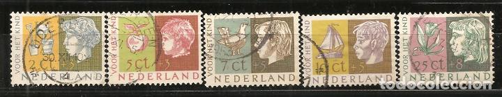 Sellos: HOLANDA, YVERT 613/7, MATASELLADOS - Foto 1