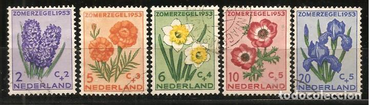 Sellos: HOLANDA, YVERT 590/4, MATASELLADOS - Foto 1