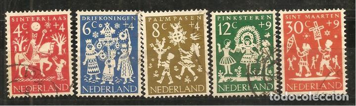 Sellos: HOLANDA, YVERT 740/44, MATASELLADOS - Foto 1