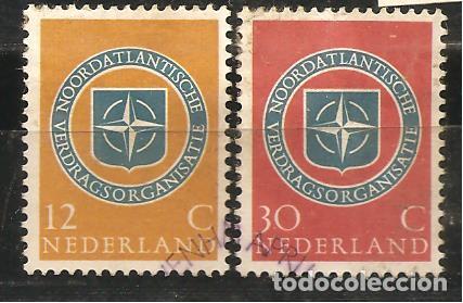 Sellos: HOLANDA, YVERT 701/2, MATASELLADOS - Foto 1