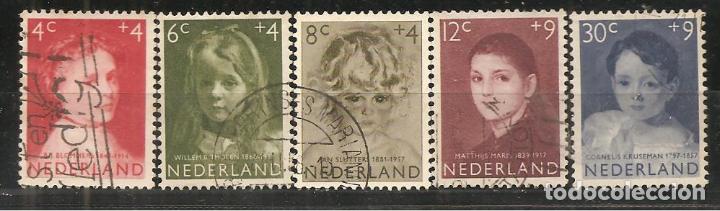 Sellos: HOLANDA, YVERT 680/4, MATASELLADOS - Foto 1