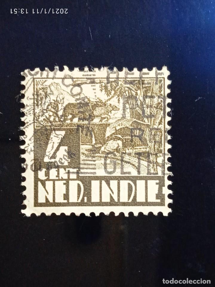 Sellos: HOLANDA INDIA, 4 CTS, ARANDO, A&Ntilde;O 1925. - Foto 1