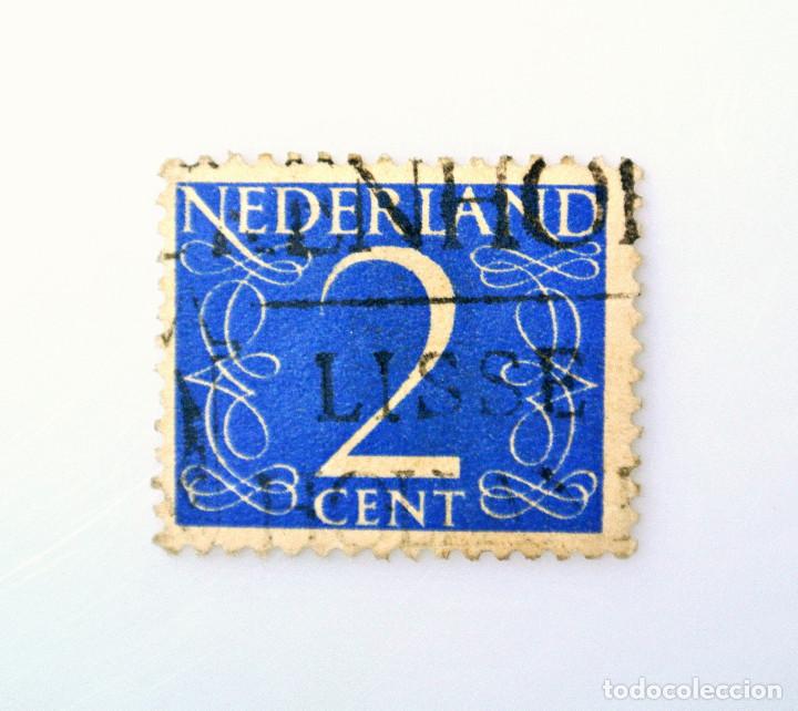 Sellos: Sello postal HOLANDA 1946 , 2 c&eacute;ntimos, Valor num&eacute;rico al centro - Foto 1