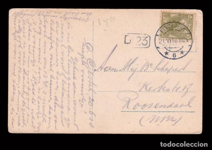 Sellos: Netherlands Postcard. 1918.EINDHOVER postmark.3c.Stamp - Foto 3