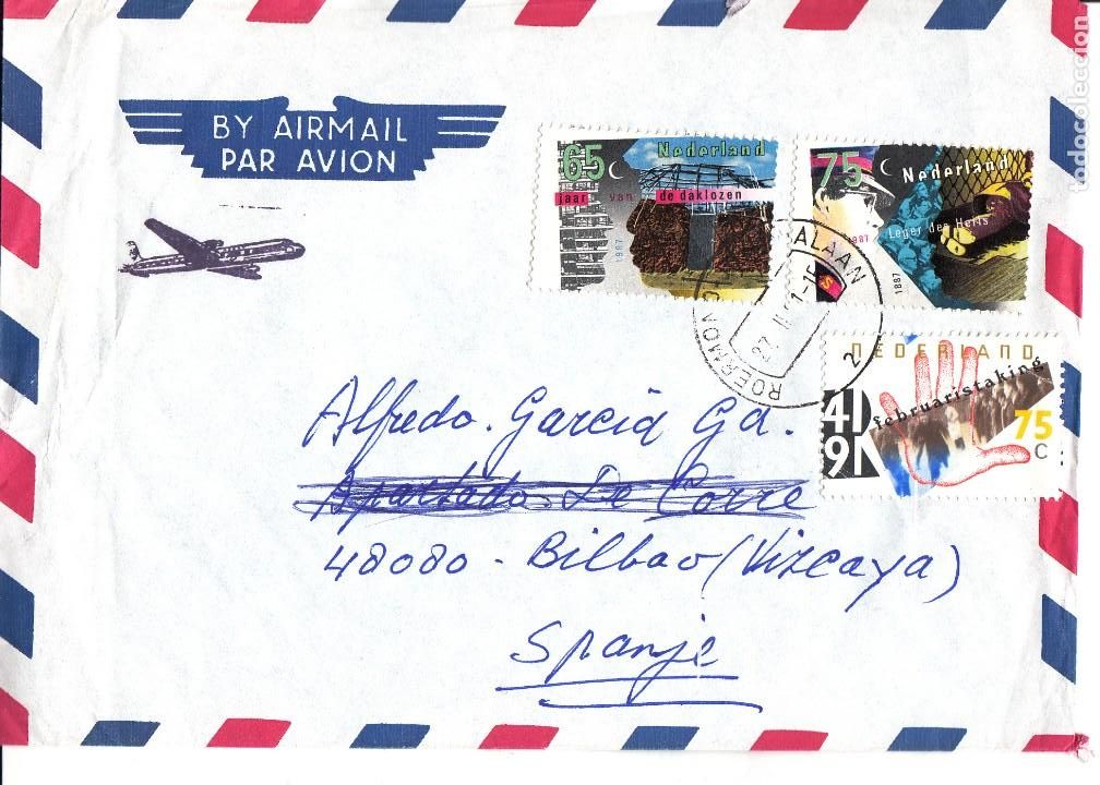 Sellos: CORREO AEREO: HOLANDA 1991 - Foto 1