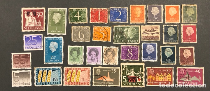 Sellos: Lote de 32 sellos Holanda - Foto 1