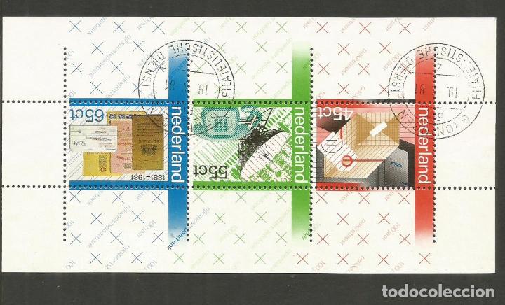 Sellos: HOLANDA HOJA BLOQUE YVERT NUM. 22 USADA - Foto 1