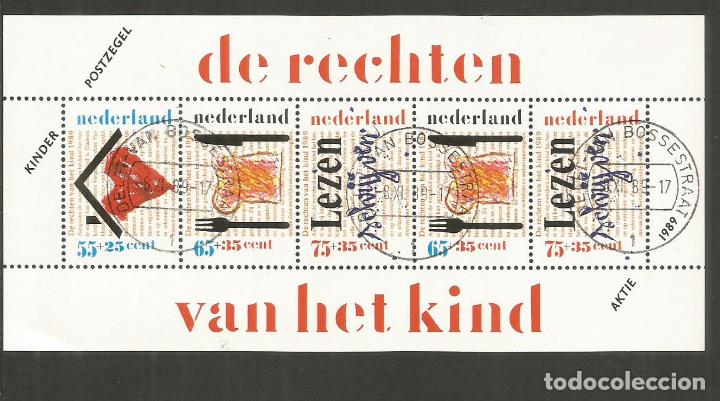 Sellos: HOLANDA HOJA BLOQUE YVERT NUM. 33 USADA - Foto 1