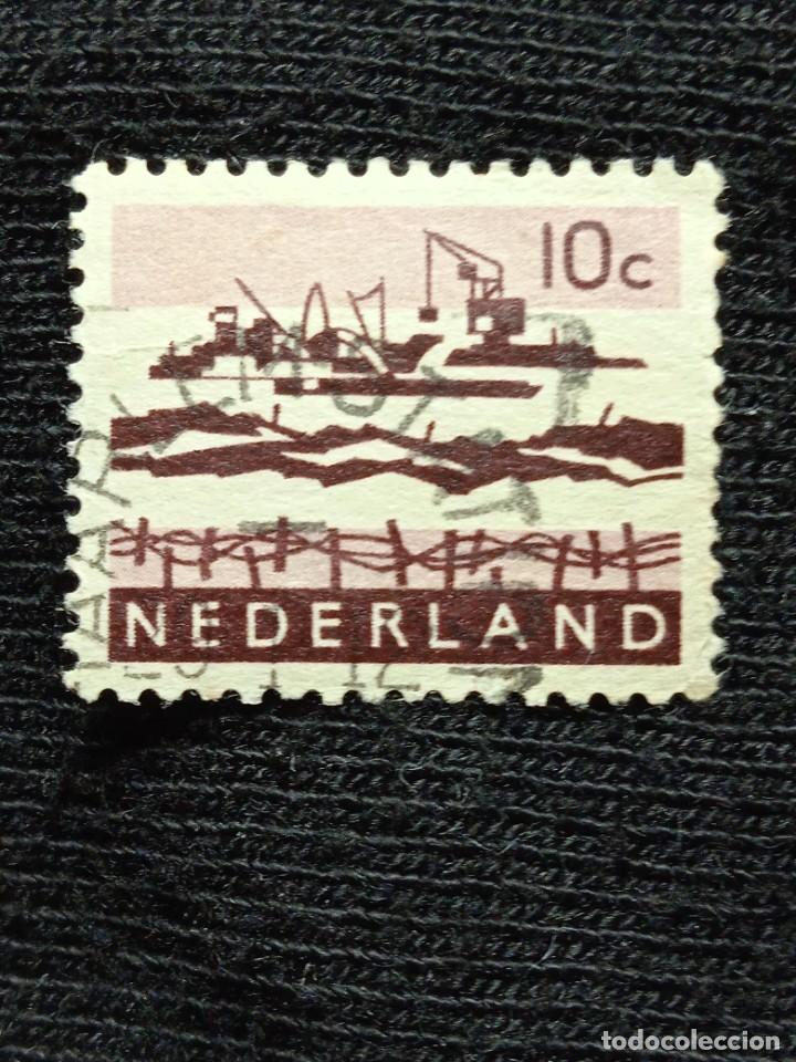 Sellos: HOLANDA 10 C. DRAGAR A&Ntilde;O 1963. - Foto 1