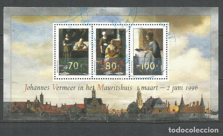 Sellos: HOLANDA HOJA BLOQUE YVERT NUM. 46 USADA - Foto 1