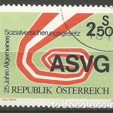 Sellos: AUSTRIA - 1981 - 25 AÑOS DE LA LEY GENERAL DE LA SEGURIDAD SOCIAL - USADO. Lote 349753174