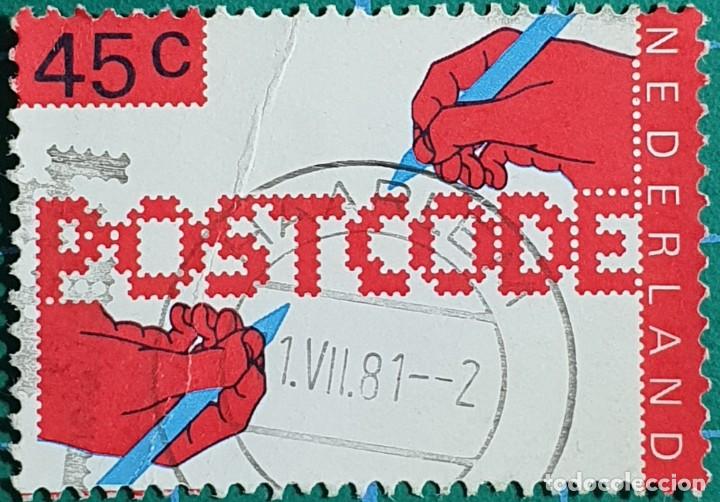 Sellos: Holanda 1962 - Yvert 1085 Michel 1114 - 45 c - POSTCODE - Foto 1