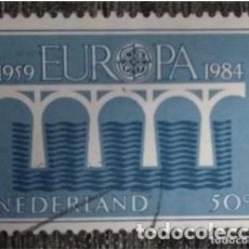 Sellos: HOLANDA 1984. EUROPA (C.E.P.T.) 1984 - BRIDGE-25TH ANNIVERSARY OF C.E.P.T. YT:NL 1221,. Lote 380288239