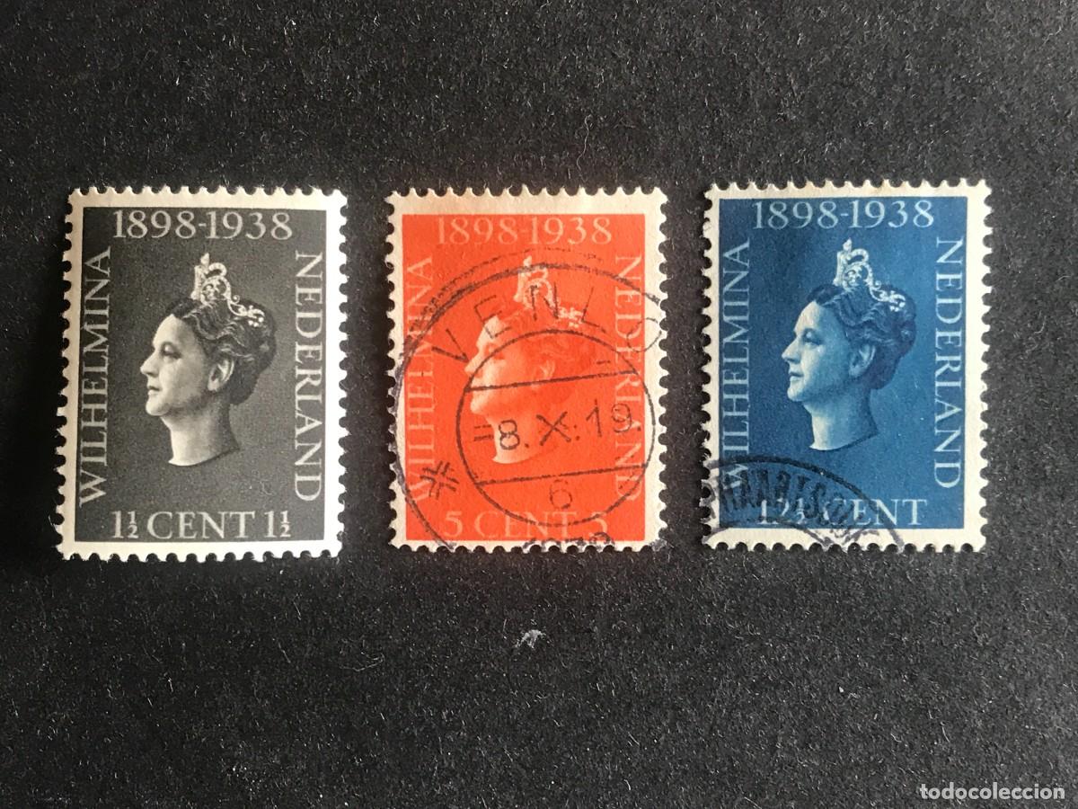 Sellos: Holanda 1938 Michel 318/20 completa - Foto 1