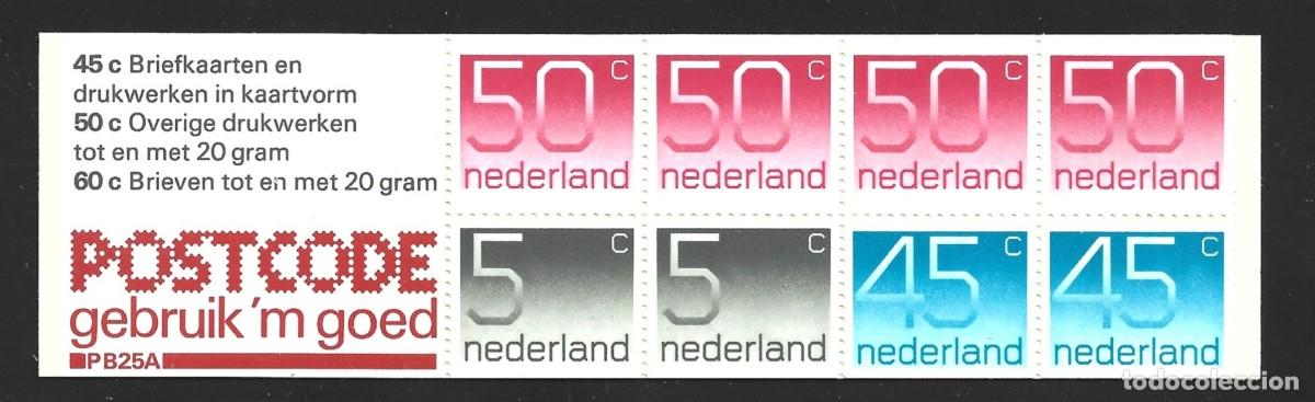 Sellos: HOLANDA CARNET 1104b** - A&Ntilde;O 1979 - CIFRAS - Foto 1