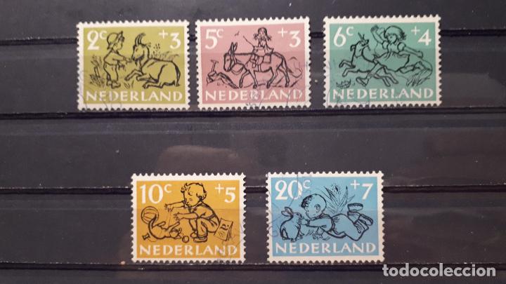 Sellos: HOLANDA &deg; A&ntilde;o 1952. Yvert 582/86. - Foto 1