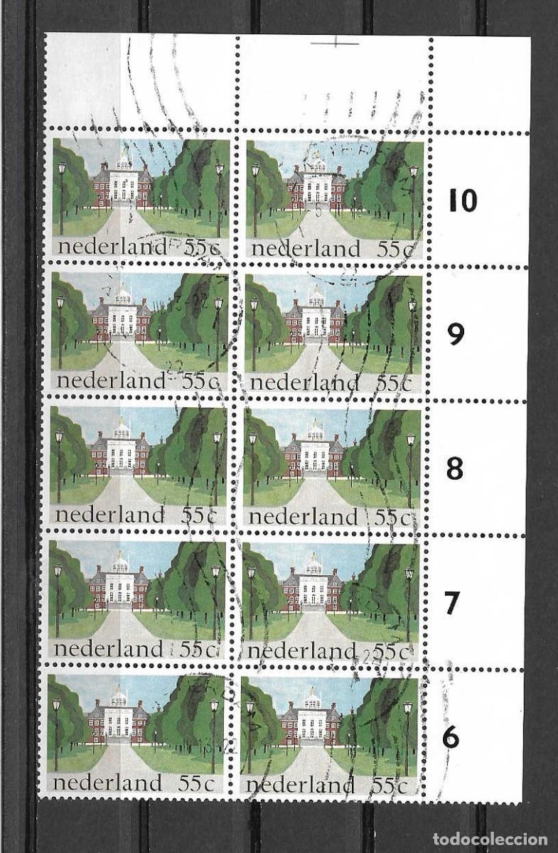 Sellos: bloque de 10 sellos palacio y parque, Holanda.. a&ntilde;o 1981 - Foto 1