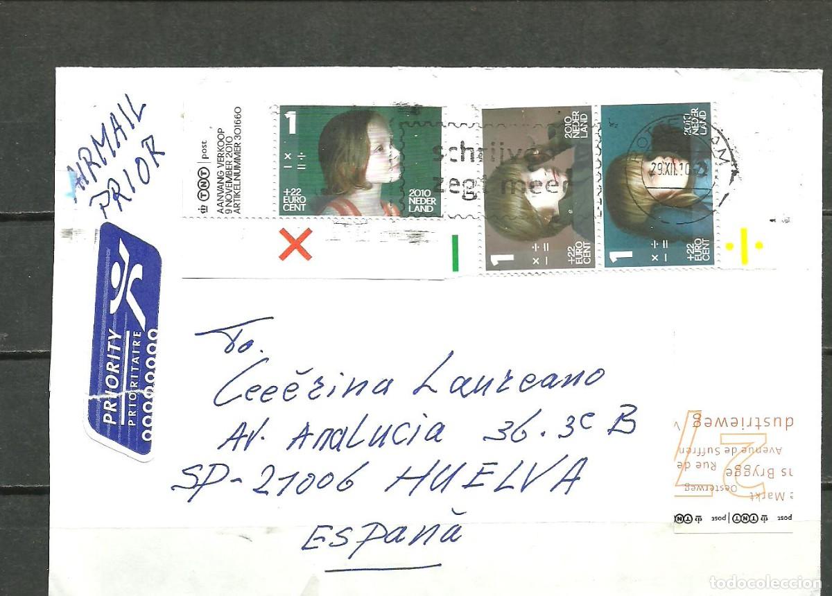 Sellos: PAISES BAJOS 2010 - SOBRE CIRCULADO - Foto 1