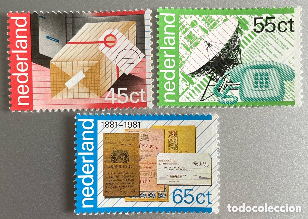 Sellos: Pa&iacute;ses Bajos. Servicio Postal y Tel&eacute;grafos. 1981 - Foto 1