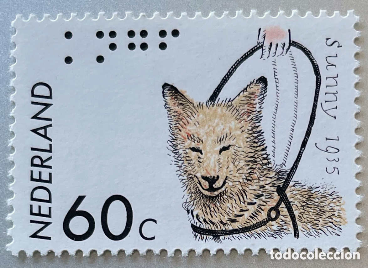 Sellos: Pa&iacute;ses Bajos. Perros para ciegos. 1985 - Foto 1