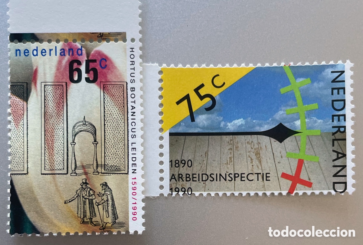 Sellos: Pa&iacute;ses Bajos. Centenarios. 1990 - Foto 1