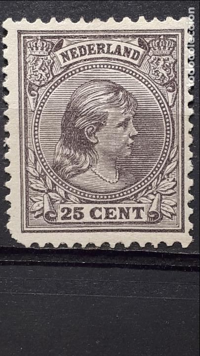 Sellos: HOLANDA . A&Ntilde;O 1891-7. *.YVERT 42. - Foto 1