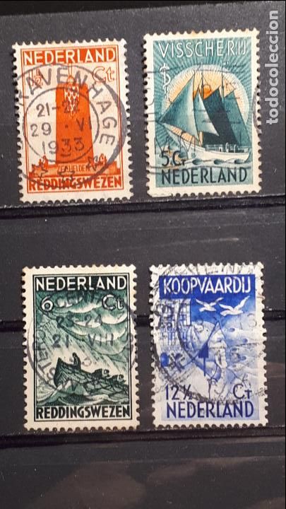 Sellos: HOLANDA A&Ntilde;O 1933. &deg;. YVERT 254/7. S. CPTA. - Foto 1