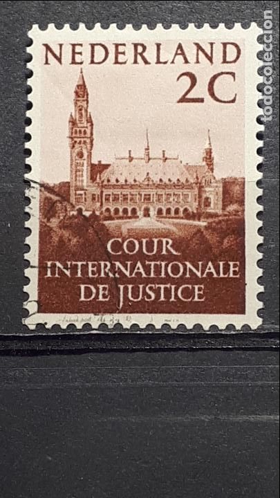 Sellos: HOLANDA. &deg;. A&Ntilde;O 1951-8. YVERT 26 servicios - Foto 1