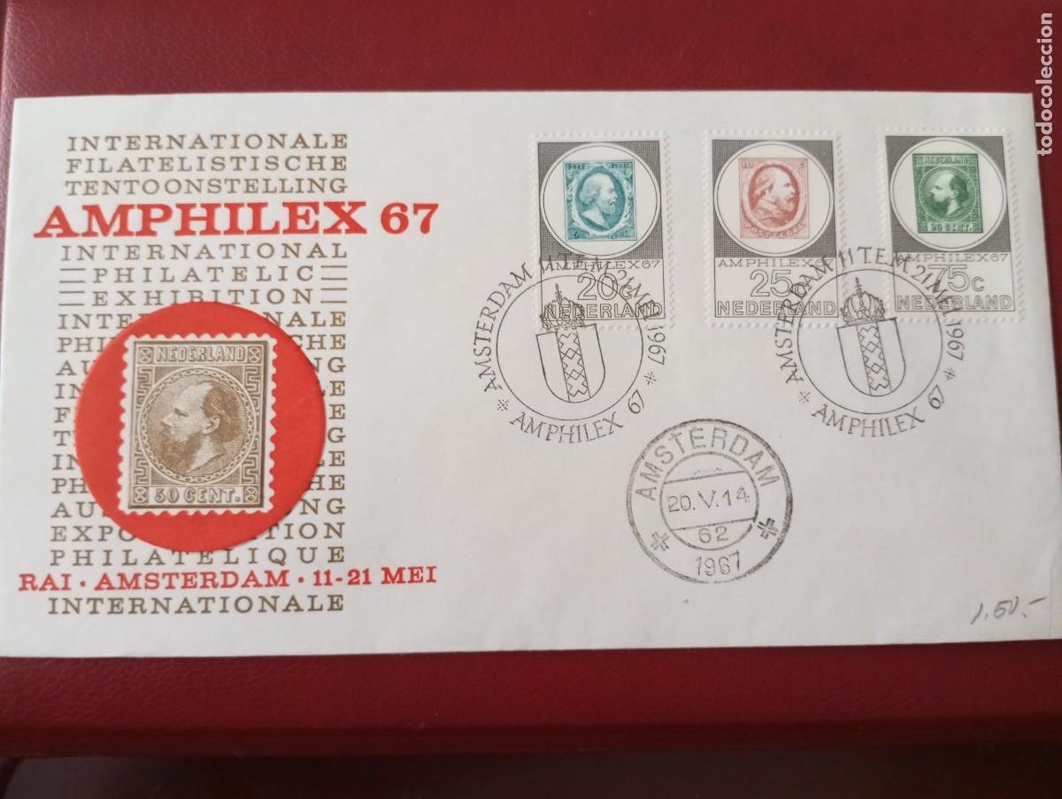 Sellos: HOLANDA 1967, AMPHILEX 67, SPD - Foto 1