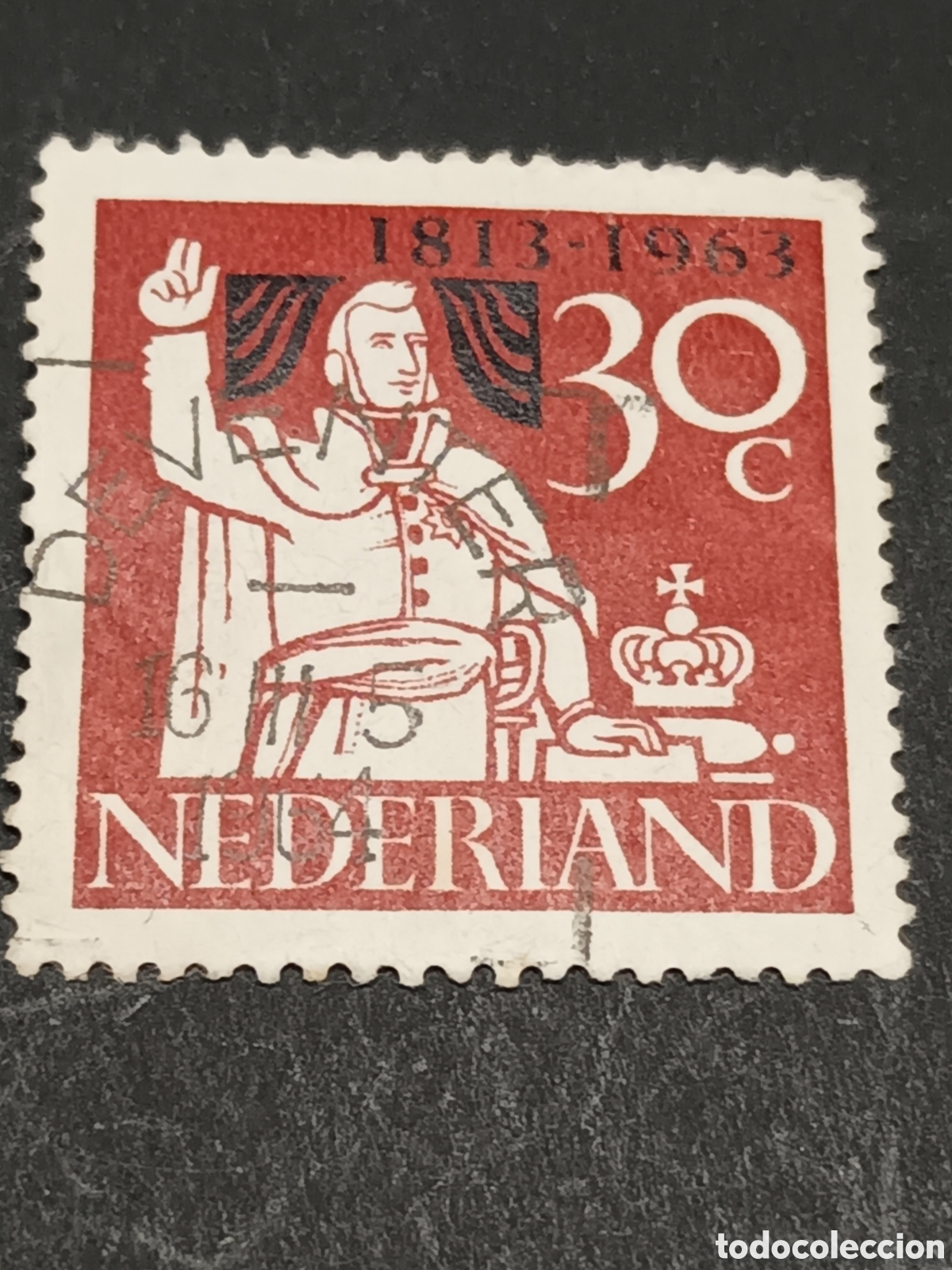 Sellos: HOLANDA. SELLO USADO. - Foto 1