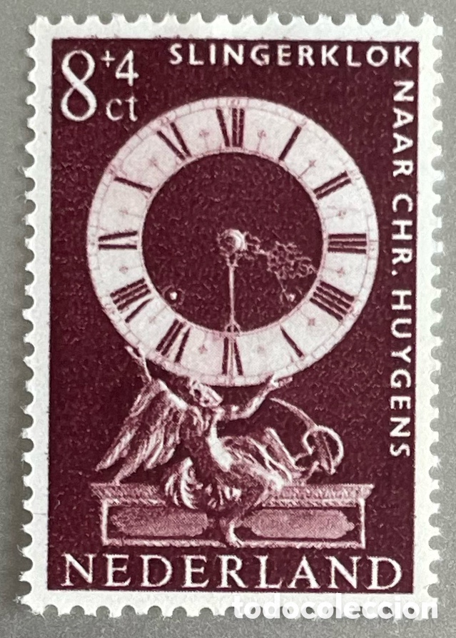Sellos: Pa&iacute;ses Bajos. Reloj. Museos. 1962 - Foto 1