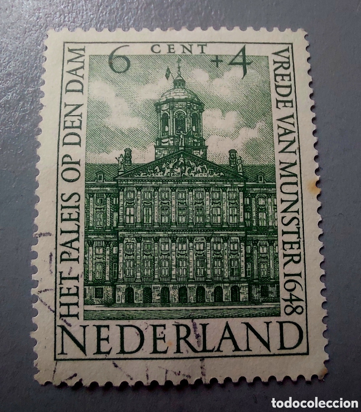 Sellos: HOLANDA Sello vrede van muster a&ntilde;o 1948 - Foto 1
