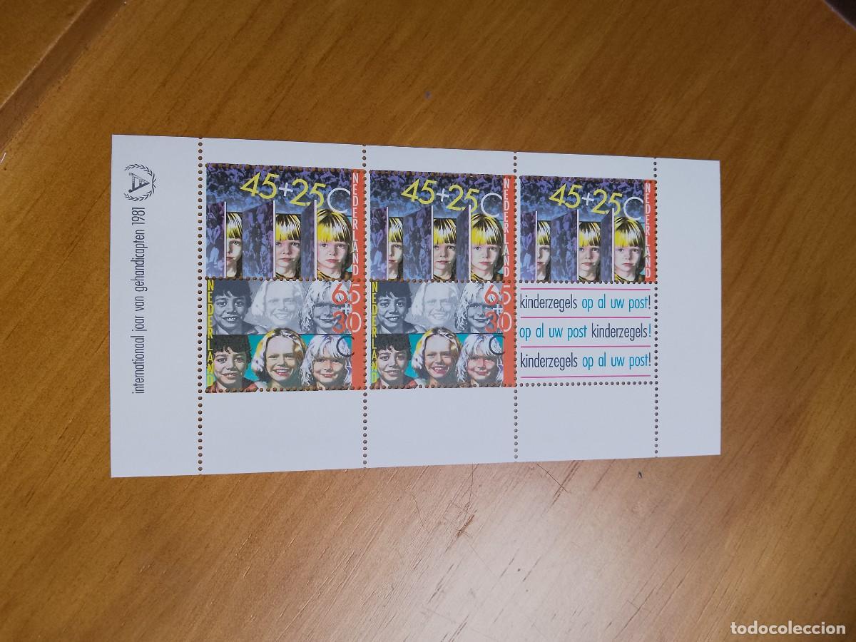 Sellos: HOLANDA - HOJA, A&Ntilde;O INTERNACIONAL DE LA DISCAPACIDAD - Foto 1