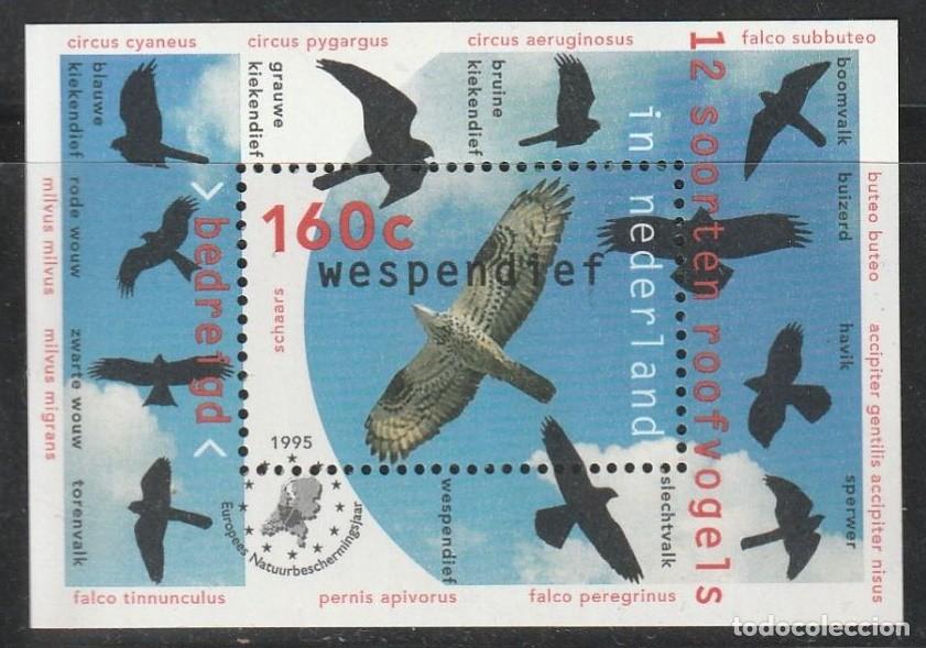 Sellos: HOLANDA 1995 - AVES RAPACES - YVERT HB-44** - Foto 1