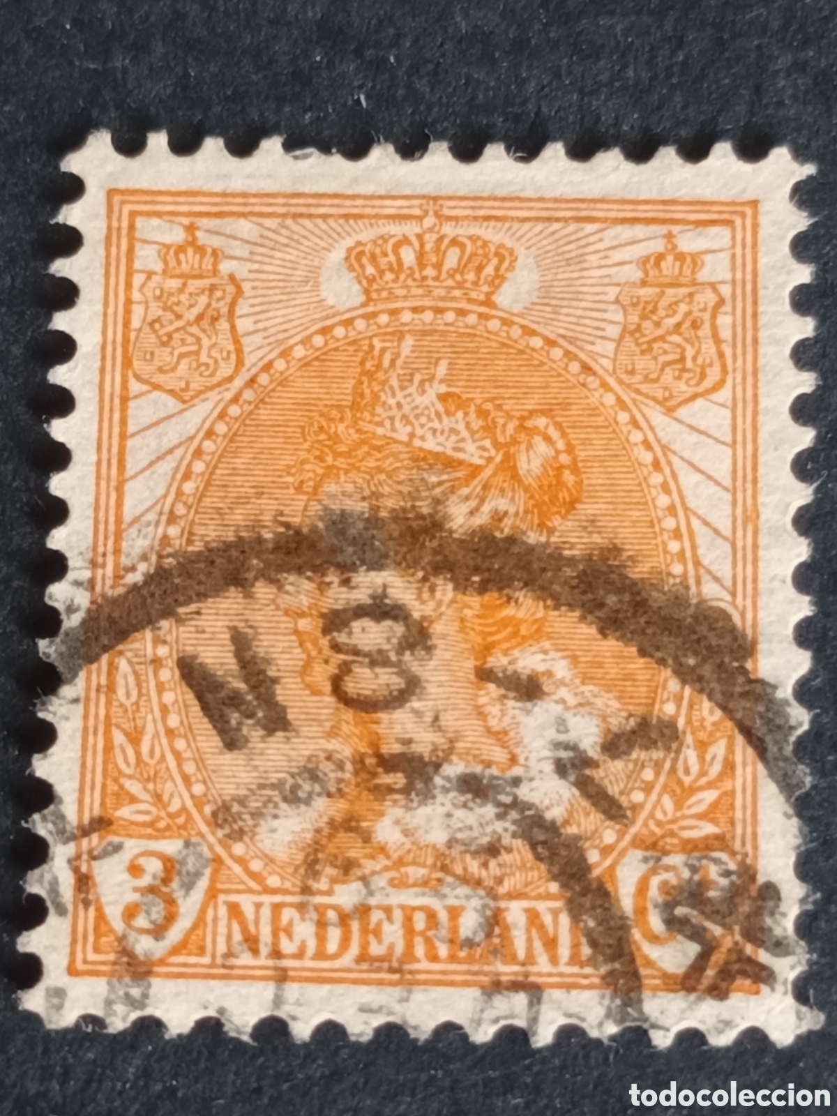 Sellos: HOLANDA. 1898/1923. 3 C&Eacute;NTIMOS. YT 49. - Foto 1
