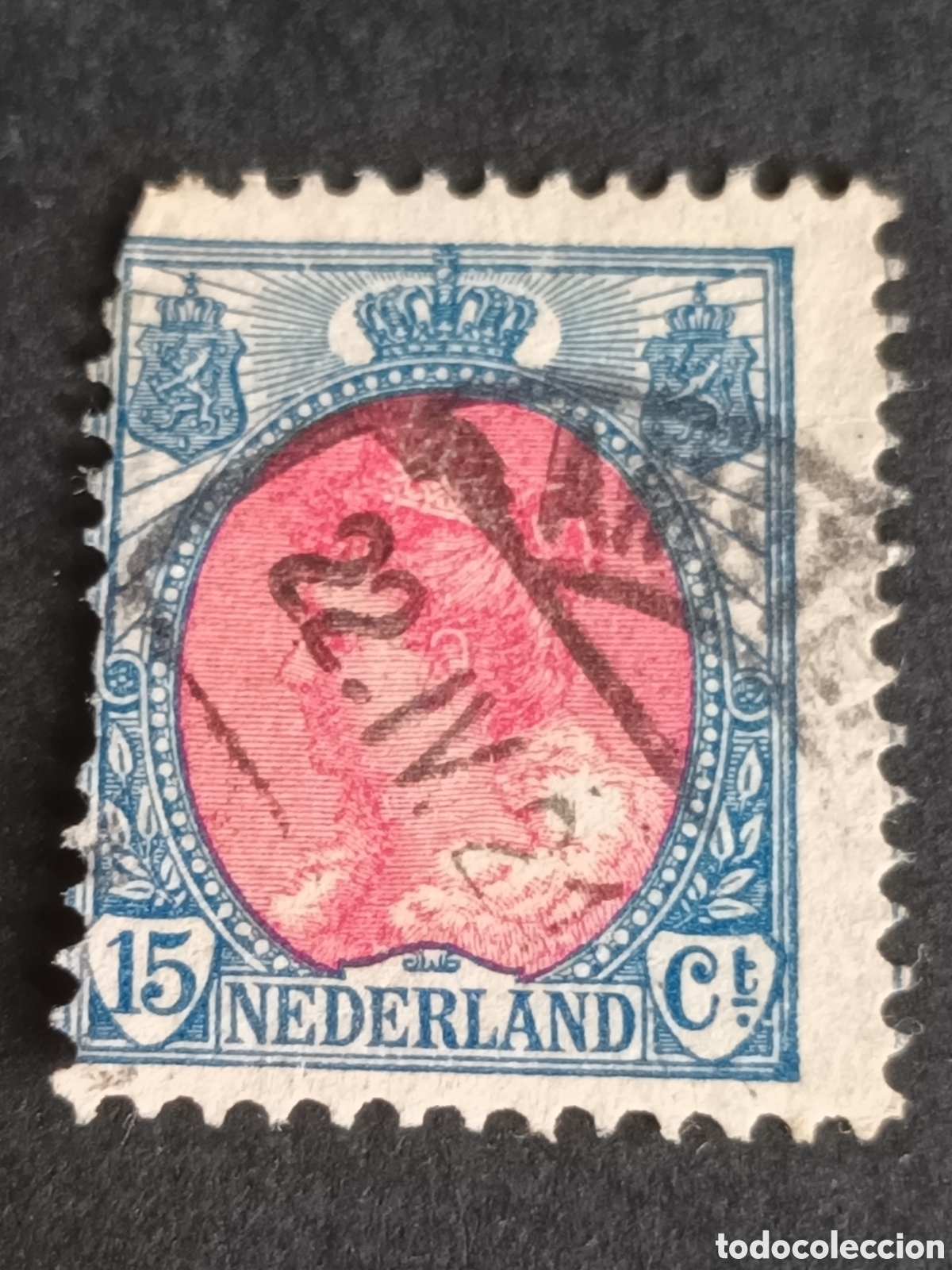 Sellos: HOLANDA. 1908/22. 15 C&Eacute;NTIMOS. YT 76A. - Foto 1
