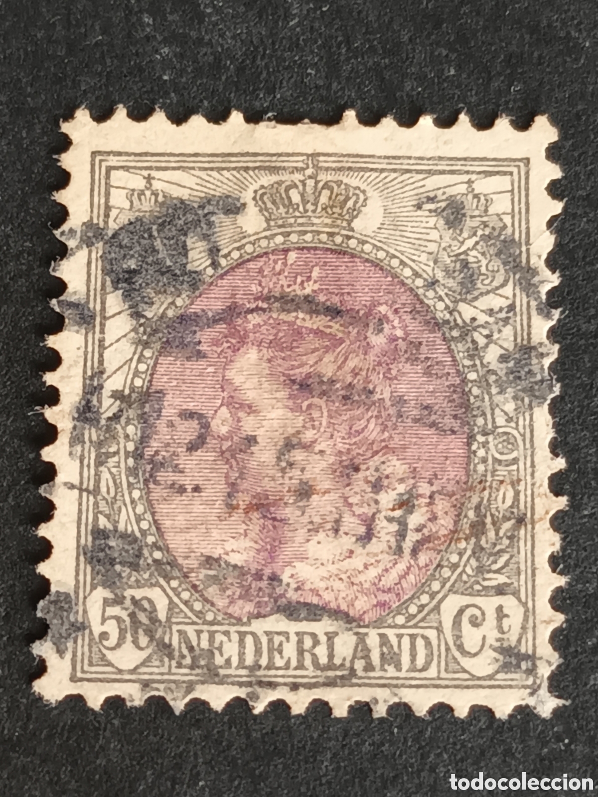 Sellos: HOLANDA. 1908/22. 50 C&Eacute;NTIMOS. YT - Foto 1